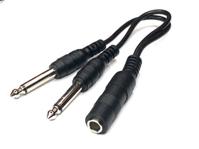 Kurrent Electric setup illustration showing one source feeding two mono devices