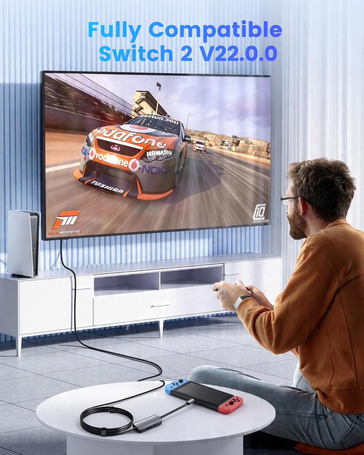 Kurtmark Switch 2 Dock compatible with Switch 2, Steam Deck, and ROG Ally.