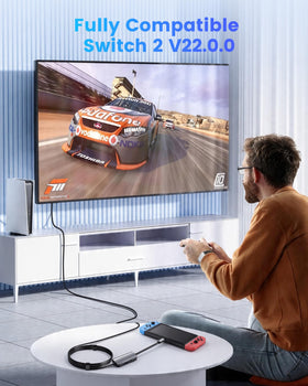 Kurtmark Switch 2 Dock compatible with Switch 2, Steam Deck, and ROG Ally.