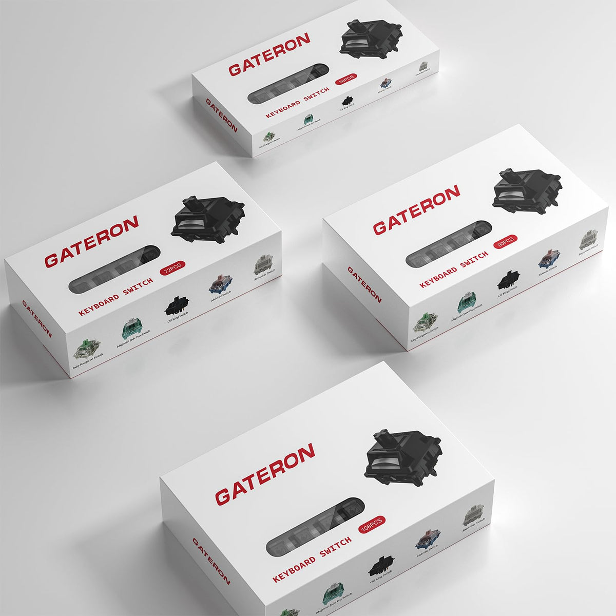 Kutethy Gateron Oil King switches built for long life and reliable performance.