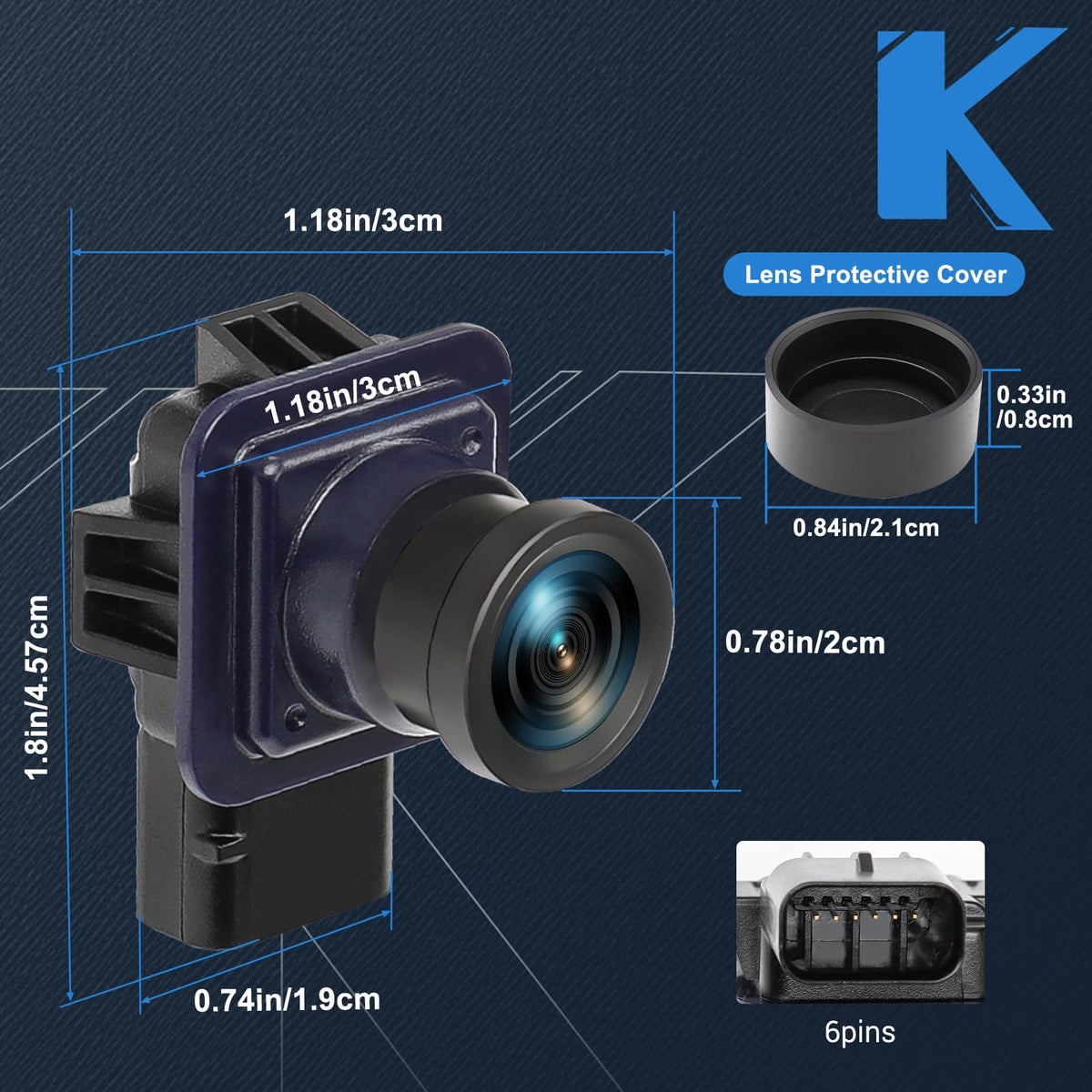 KUTTOLE EB5Z-19G490-A auto-activates on reverse for convenience