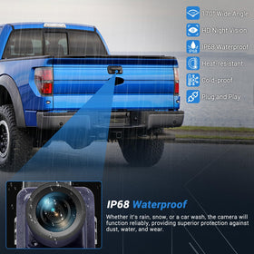 KUTTOLE camera mounted on a tailgate restoring rear visibility