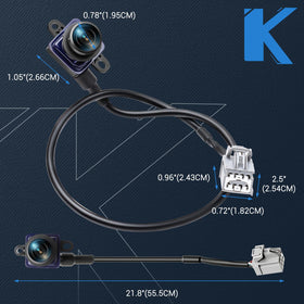 KUTTOLE in-car display showing reverse camera feed improving parking safety