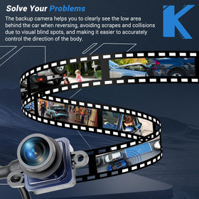 KUTTOLE camera installed on van rear demonstrating real-world parking aid benefit