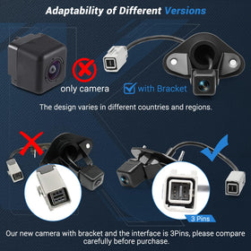 KUTTOLE plug-and-play installation camera for easy, drill-free replacement.