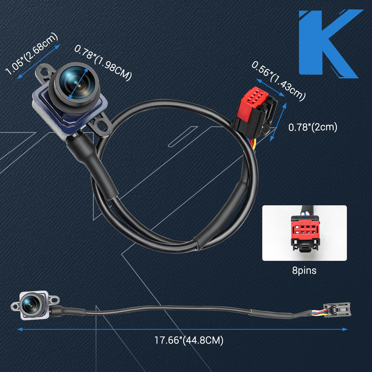 KUTTOLE camera held in hand to show compact size and easy replacement benefit