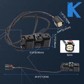 KUTTOLE camera next to ruler showing compact size for factory fit