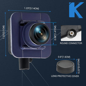 KUTTOLE camera next to ruler showing compact size for correct fit