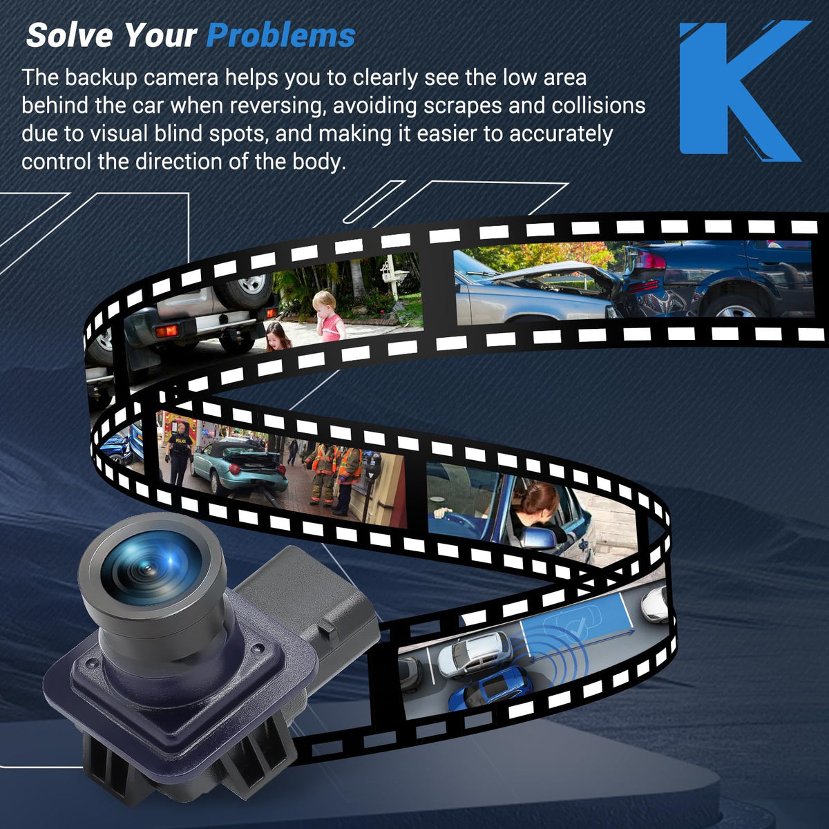 KUTTOLE camera with water droplets demonstrating IP68 protection against elements
