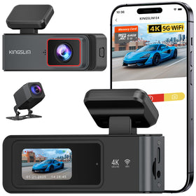 Kingslim dash cam front camera delivers 4K clarity for safer daytime driving