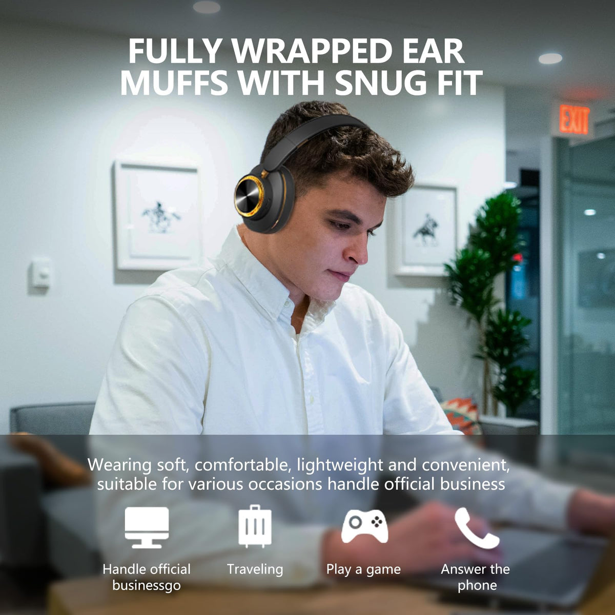 KUUCAT H8 built-in HD mic supports hands-free calls.