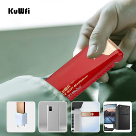 KuWFi hotspot serving phones and tablet, enabling shared internet for small groups