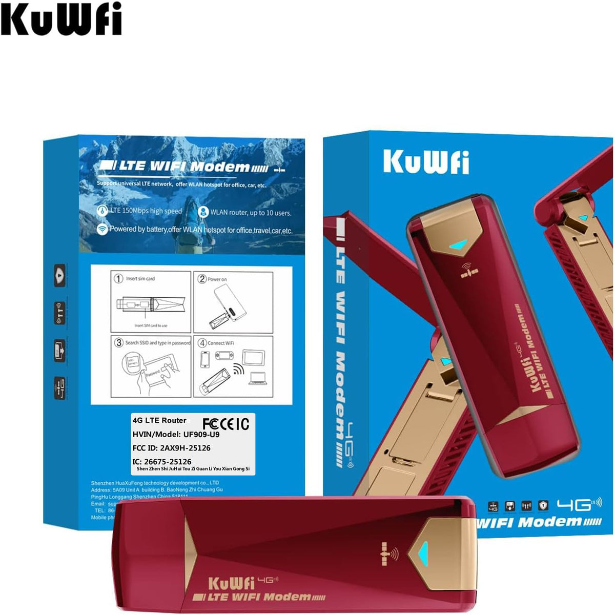 KuWFi lifestyle travel setup on a café table for reliable remote connectivity