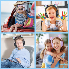 Kuyaon built-in microphone headphones deliver clear calls and classroom interaction
