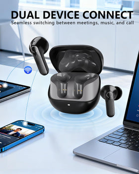 KVANCEGR earbuds switching between two devices seamlessly