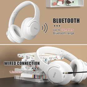 KVIDIO included accessories laid out: charging cable and 3.5mm cable for readiness