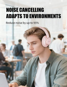 KVIDIO closeup of memory foam earcup, demonstrates long‑wear comfort