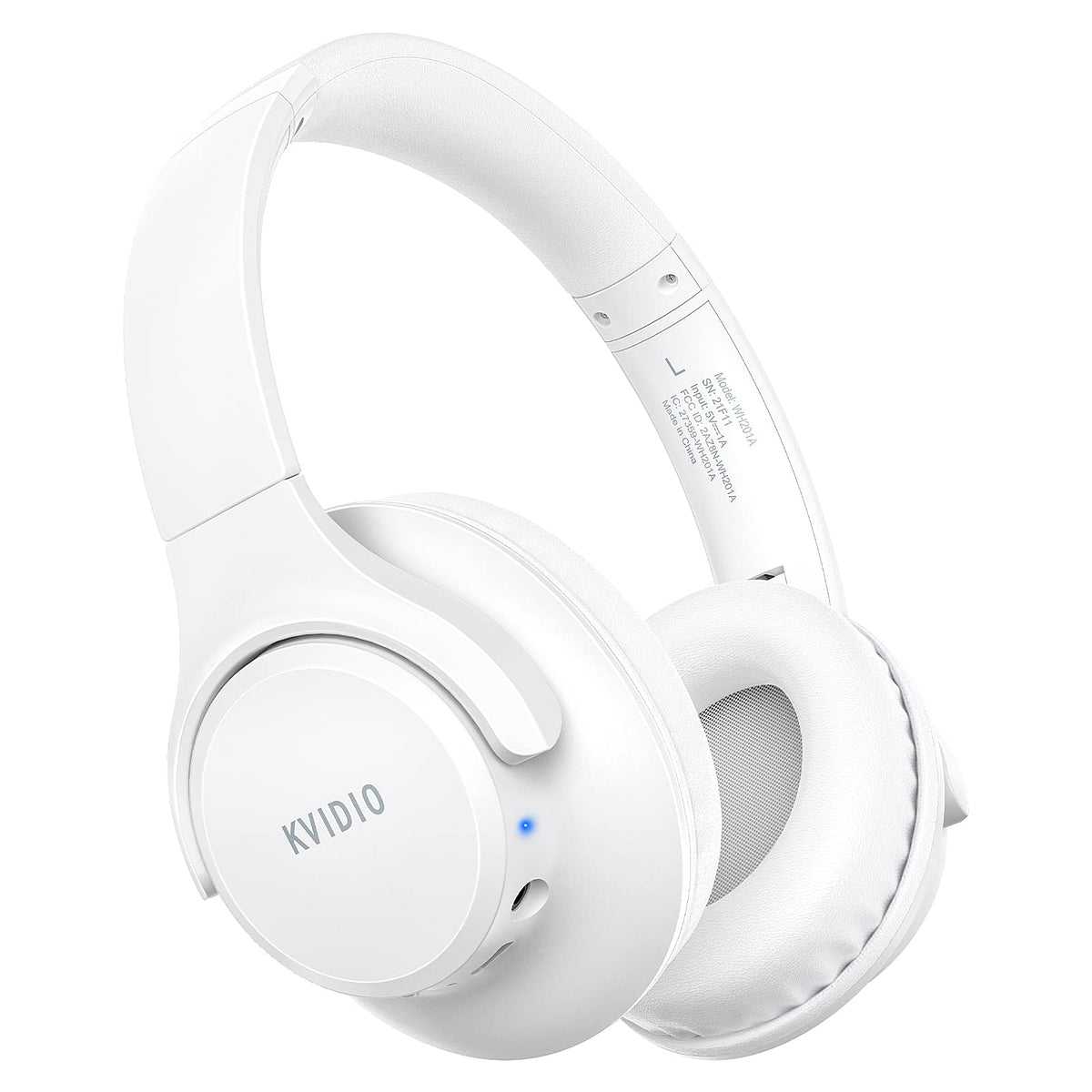 KVIDIO front view showing headset and branding, highlights portability and style