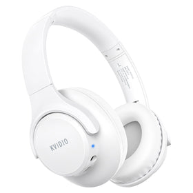 KVIDIO front view showing headset and branding, highlights portability and style