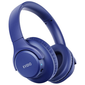 KVIDIO front view of headphones showing sleek design and portability benefit