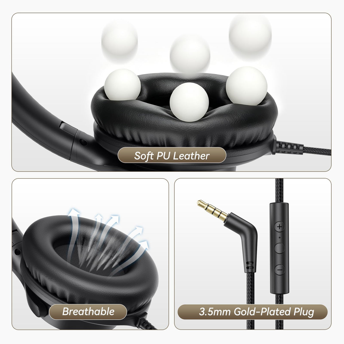 KVIDIO nylon-braided tangle-free cable resists knots for everyday use.