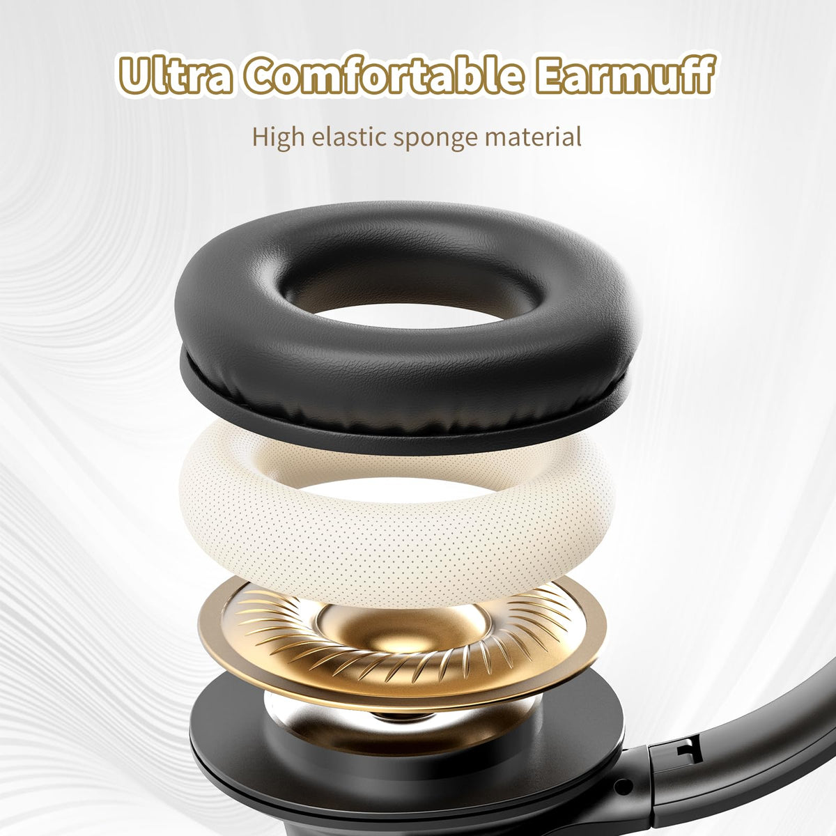 KVIDIO headphones with 3.5mm cable and USB cable for wired and charging flexibility