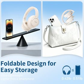 KVIDIO wired headphones 120-degree curved plug adds durability.