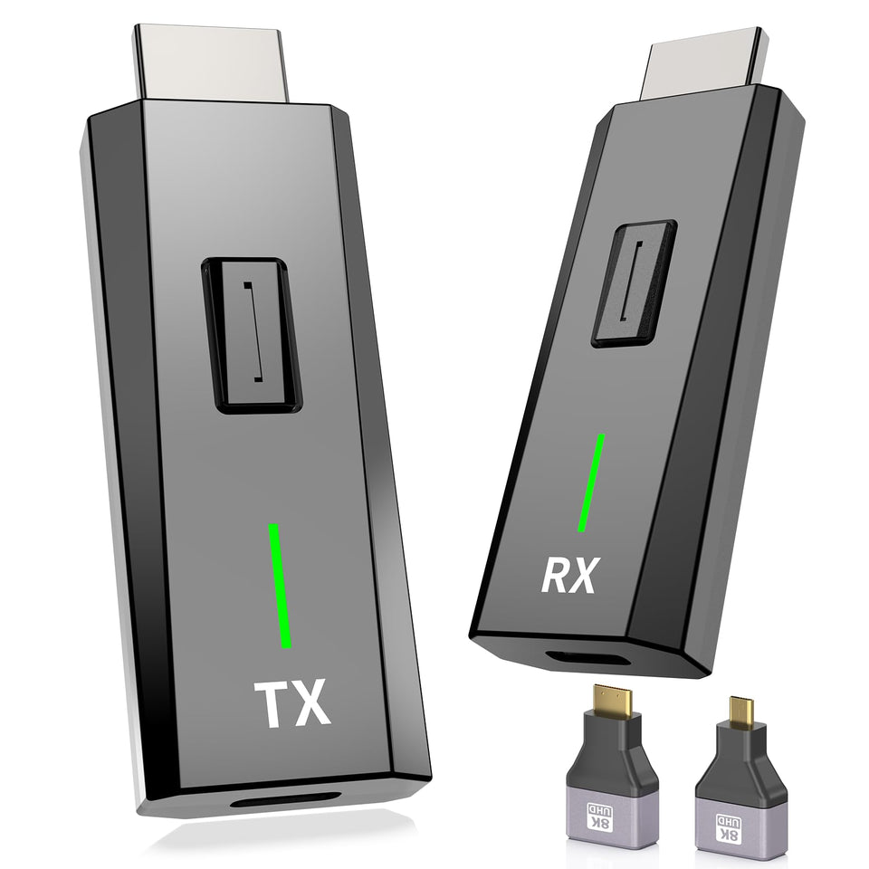 KVZOO front view of transmitter and receiver showing compact design and reliable streaming