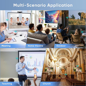 KVZOO wireless HDMI supports STB, PC, DVD streaming to TV or projector.
