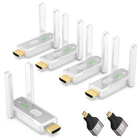 KVZOO wireless HDMI transmitter; compact unit for seamless screen sharing.