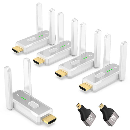 KVZOO wireless HDMI transmitter; compact unit for seamless screen sharing.