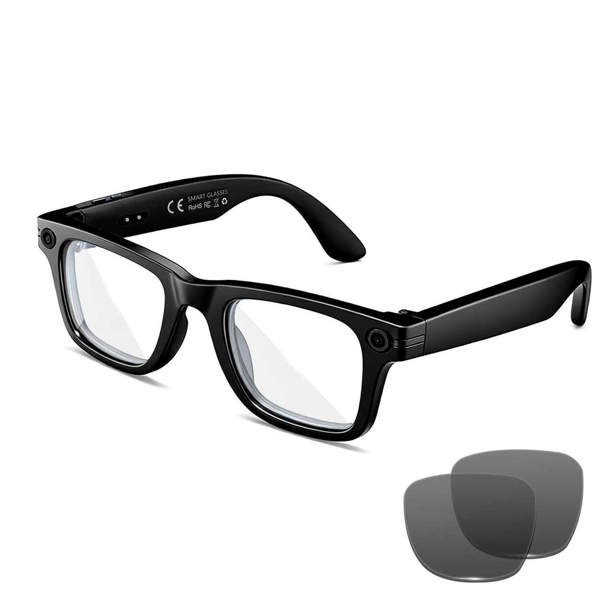 KWENRUN AI Smart Glasses 8MP camera for crisp travel photos.