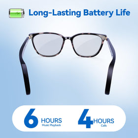 KWENRUN AI Smart Glasses open-back speakers offer immersive sound for music and calls.