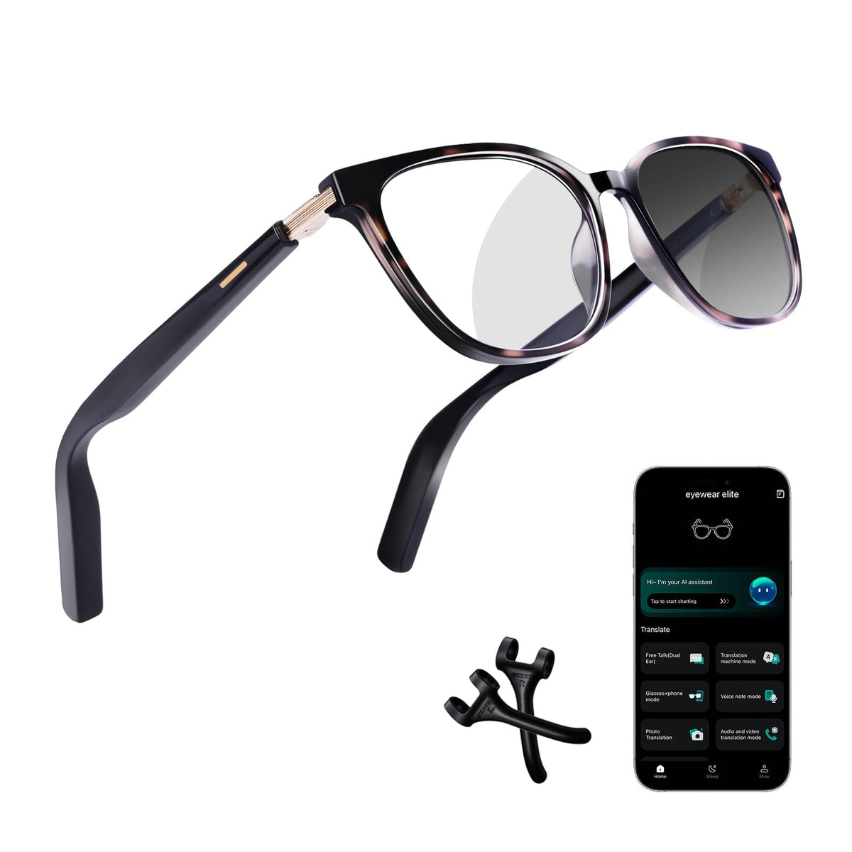 KWENRUN AI Smart Glasses real-time translation enables smooth multilingual conversations on the go.