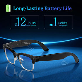 KWENRUN AI Smart Glasses feature adaptive lenses with UV/blue light protection for indoor/outdoor use.