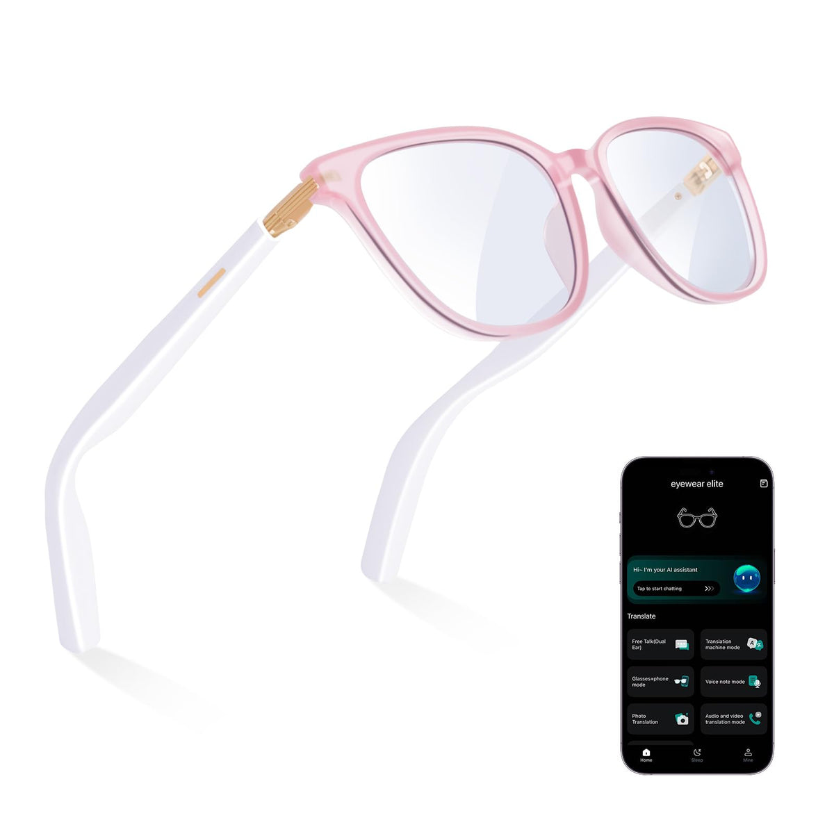 KWENRUN front view showing sleek frame and built-in AI controls for easy access