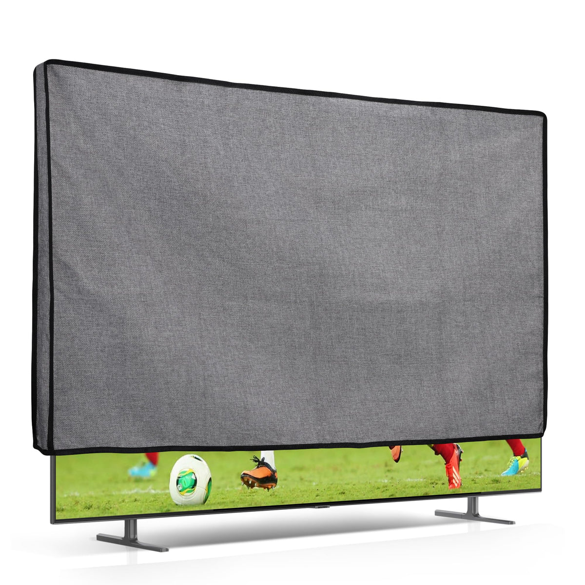 kwmobile dust cover for 55-inch TV front view protects the screen from dust and smudges.