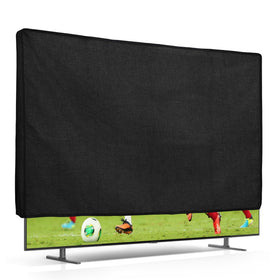 Kwmobile dust cover on a 65-inch TV front view protects the screen from dust and fingerprints.