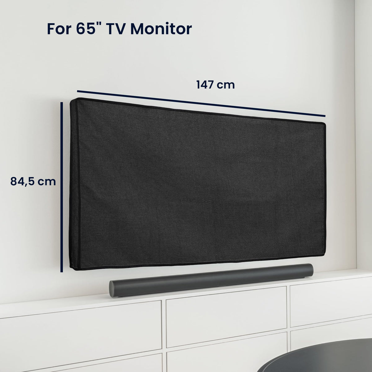 kwmobile linen dust cover uses durable fabric for long-lasting protection