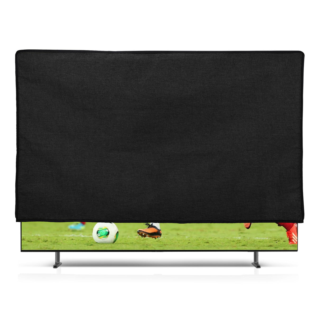 kwmobile linen dust cover protects display from dust buildup