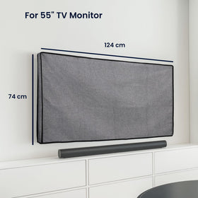 kwmobile dust cover linen textile highlights premium fabric and flexible protection.