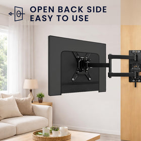 kwmobile Indoor 43tv cover rear cable opening keeps ports accessible