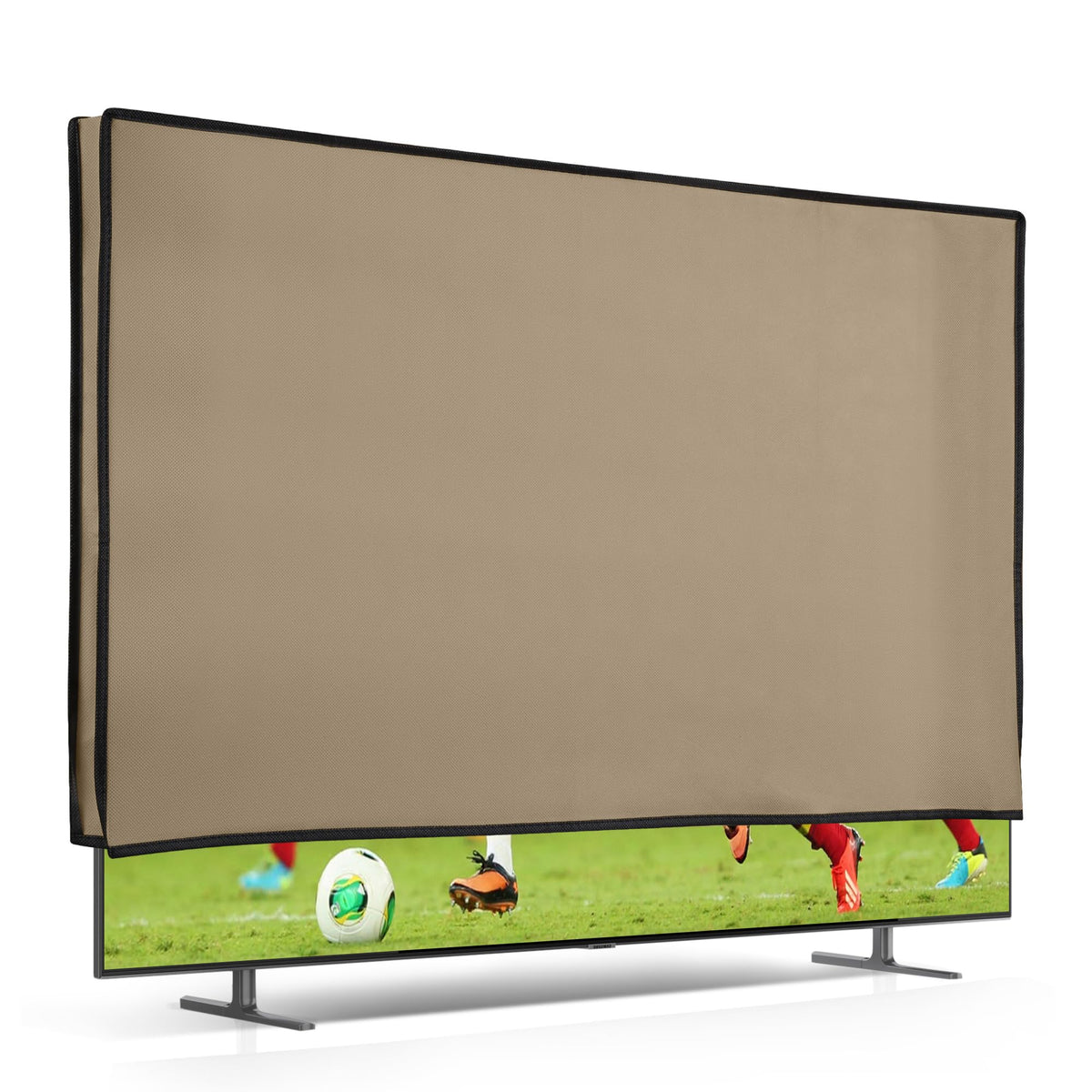 kwmobile indoor 55-inch tv cover front view provides full protection from dust