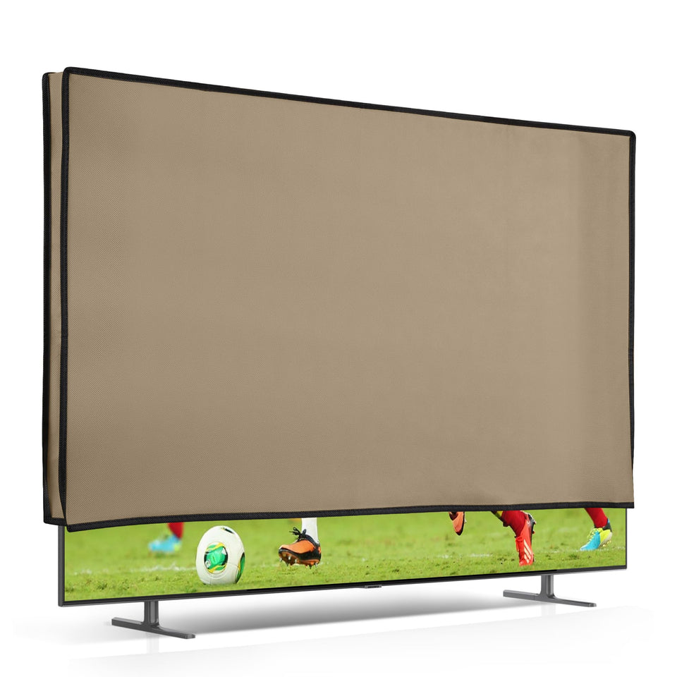 kwmobile indoor 55-inch tv cover front view provides full protection from dust