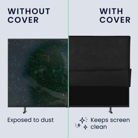 kwmobile indoor tv cover folded for compact storage after use