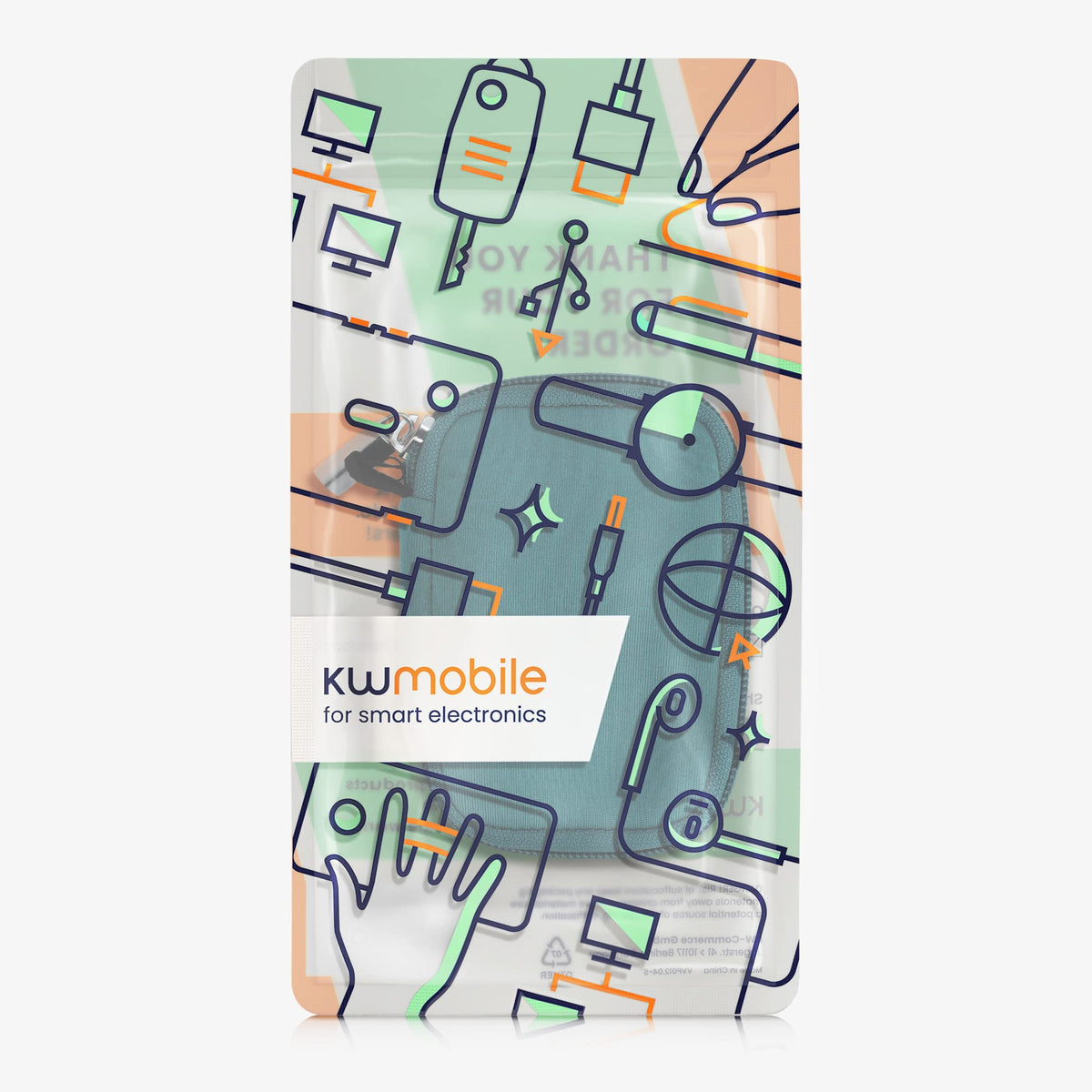 kwmobile case in backpack pocket showing portability and everyday protection benefit