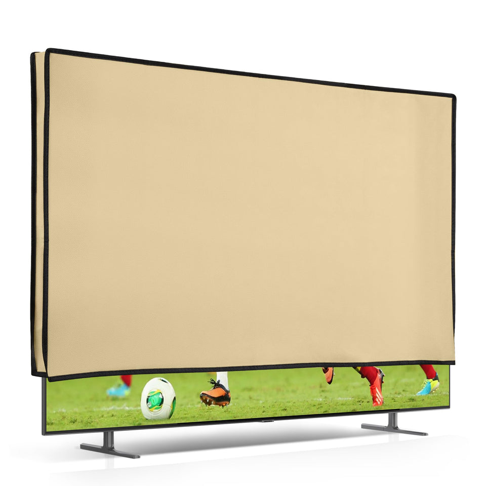 kwmobile 32-inch TV cover front view shielding the screen indoors