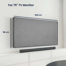 kwmobile rear view showing cable opening for power and HDMI access while covered