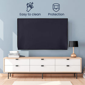 kwmobile TV screen dust cover with back access for easy cable management.