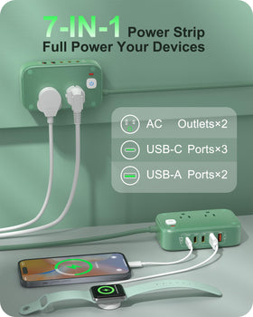 KWRNVO power strip with AC outlets for home office use